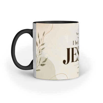 Not Today Satan I Belong To Jesus | Rustic Ceramic Coffee Mug (11oz)