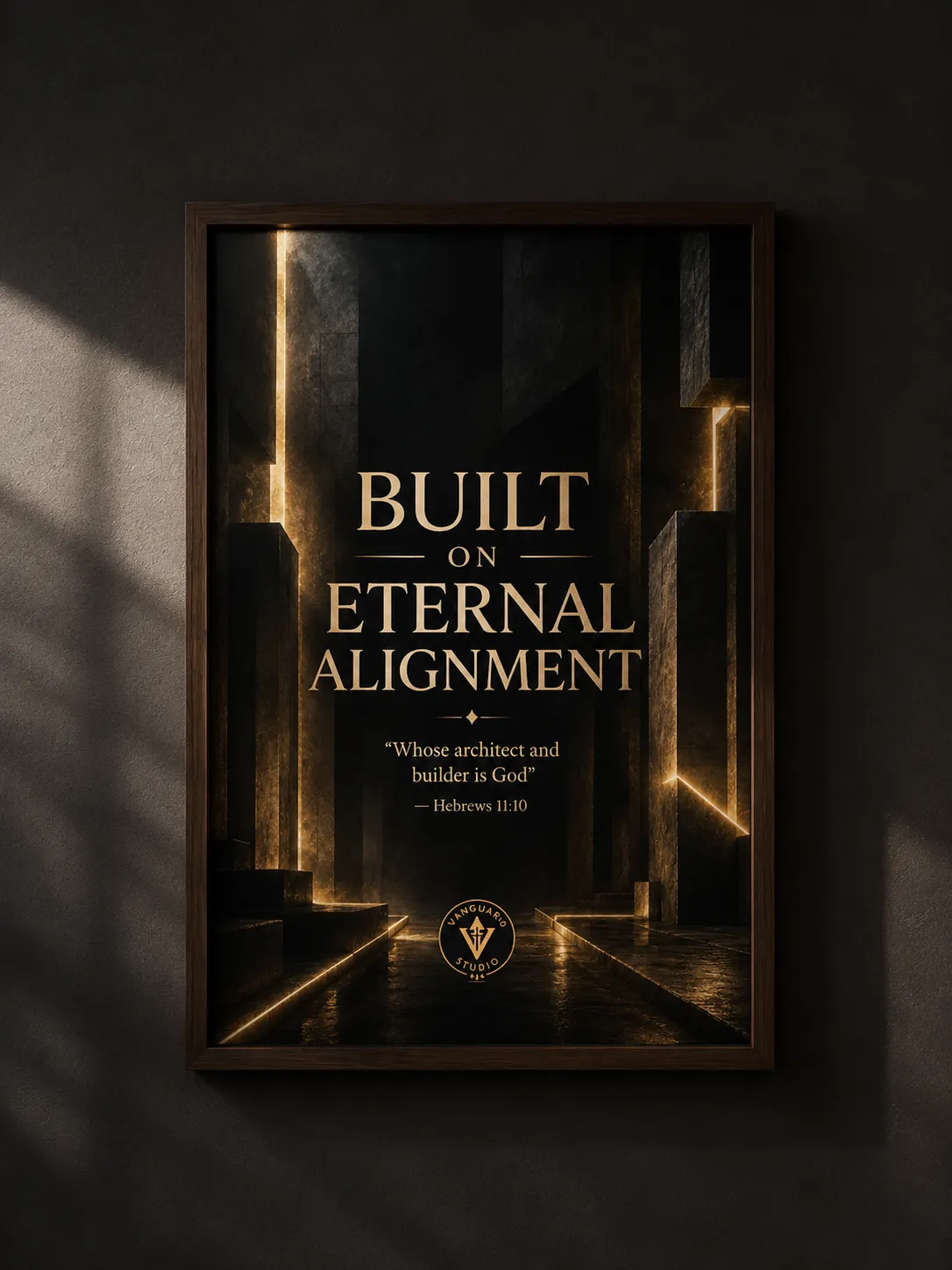 ea-mu1 Built on Eternal Alignment | 12X18, Unframed - Image 1