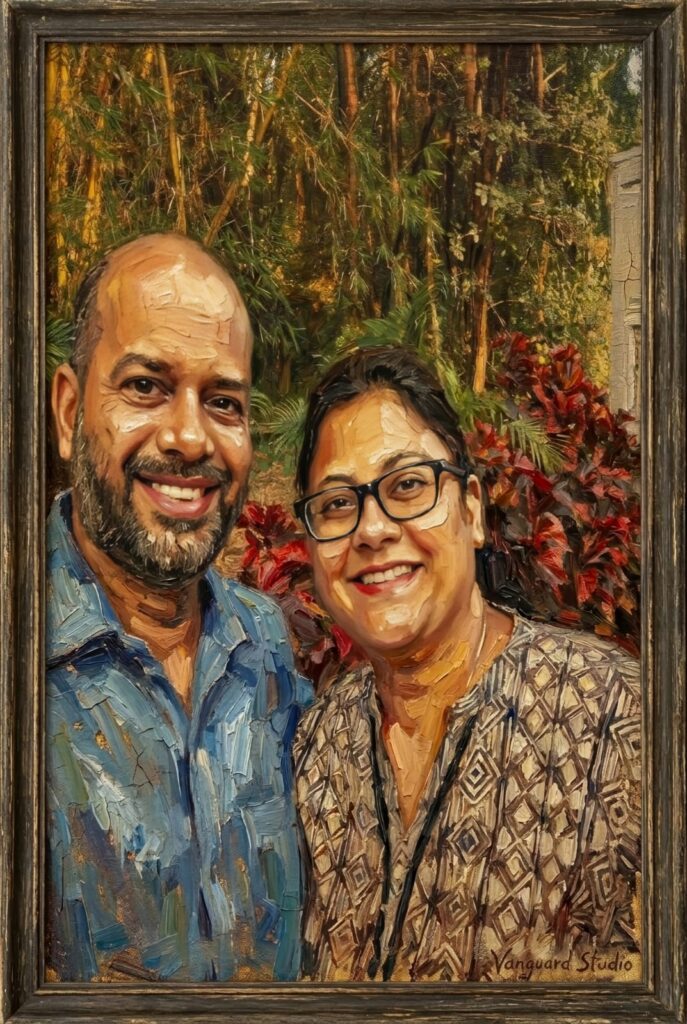 Godwin and Delia, founders of Vanguard Studio