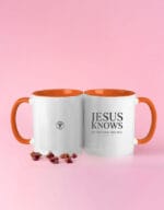Jesus Knows | Dual-Tone Ceramic Mug - Image 6