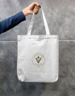 Grace Upon Grace Christian Zipper Tote Bag | Faith Inspired Canvas Carry Bag - Image 2