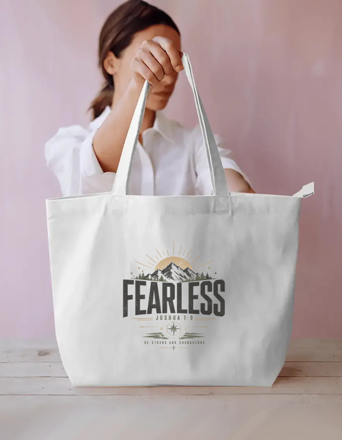 img_df9e80d4c7c4e7.jpg Premium Christian Organiser Tote | White Large - Image 1