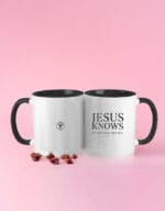 Jesus Knows | Dual-Tone Ceramic Mug - Image 5