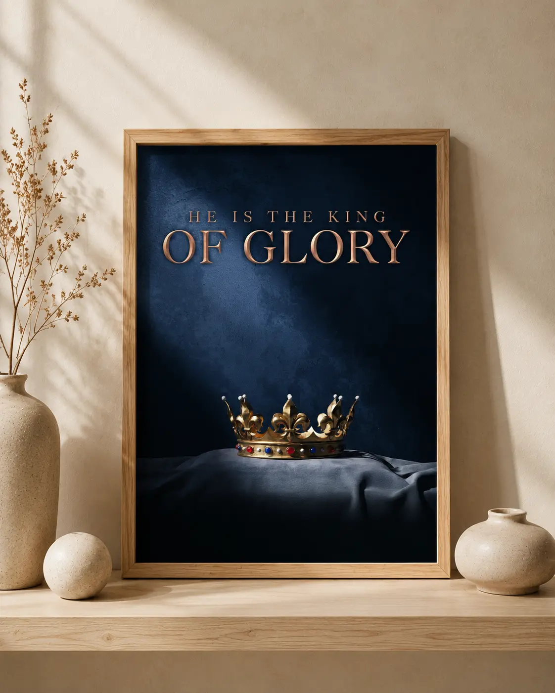 mu1 He Is The King Of Glory | 12x18 Inch | Unframed - Image 1